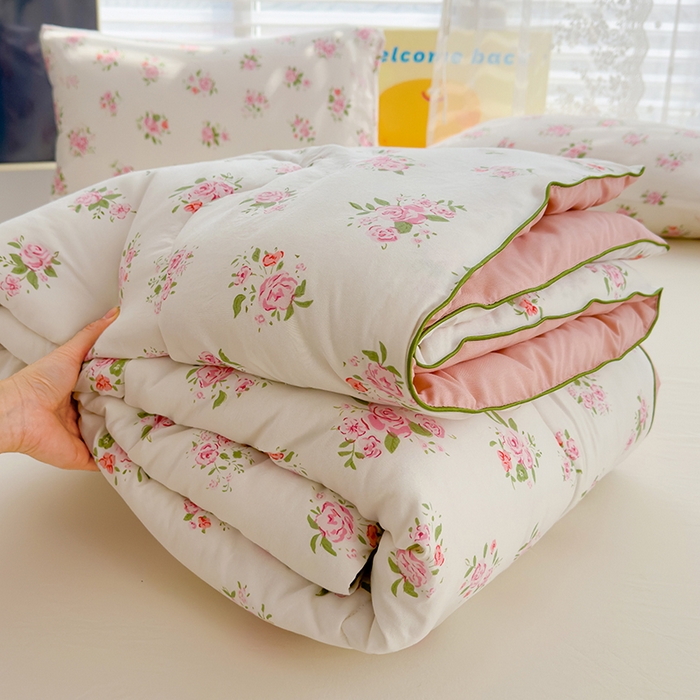 91家纺网 家纺一手货源 找家纺 美派工厂店2025新款水洗邹邹纱夏被 晚星轨迹