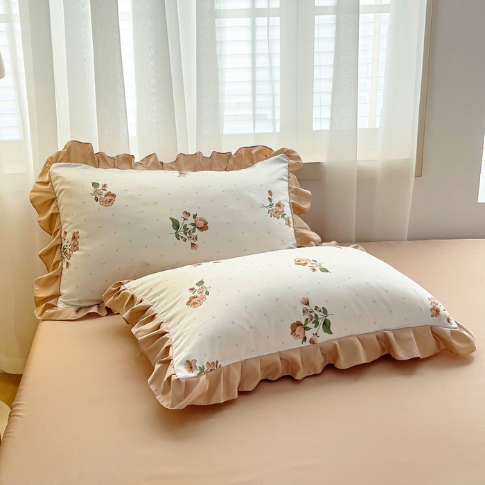 91家纺网 家纺一手货源 找家纺 找底底家纺 2025新款60S水洗天丝夏被夏凉被空调被床裙四件套 甜甜花香