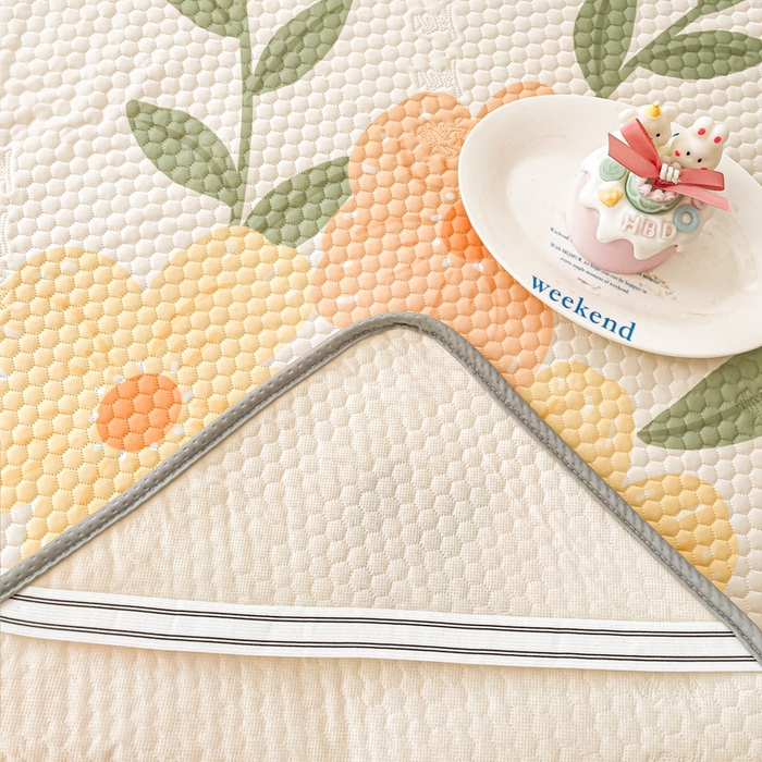 91家纺网 家纺一手货源 找家纺 川悦生活 2025新款大版冰豆豆凉豆豆凉席 花之夏