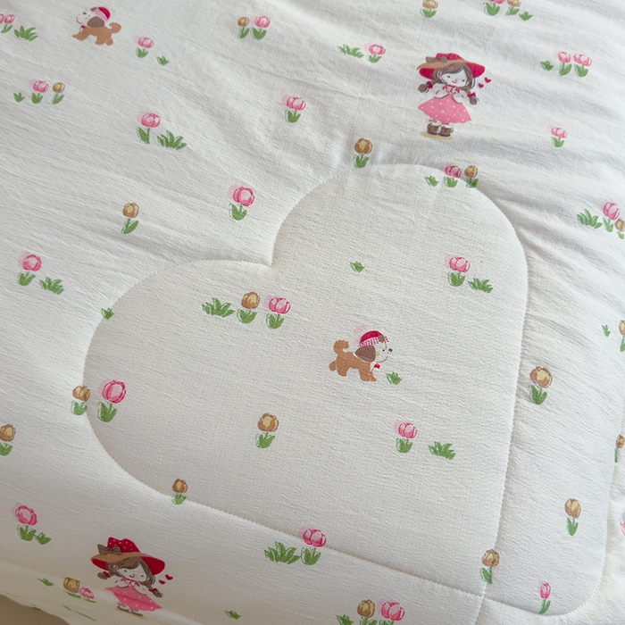 91家纺网 家纺一手货源 找家纺 慕尚 2025新款云感棉花边夏凉被空调被 小仙女