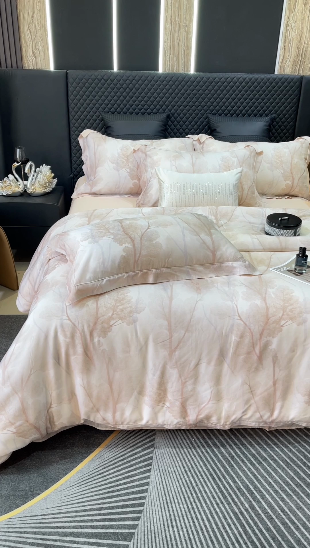 91家纺网 家纺一手货源 找家纺 （总）莱豫2025新款50支莱赛尔天丝四件套