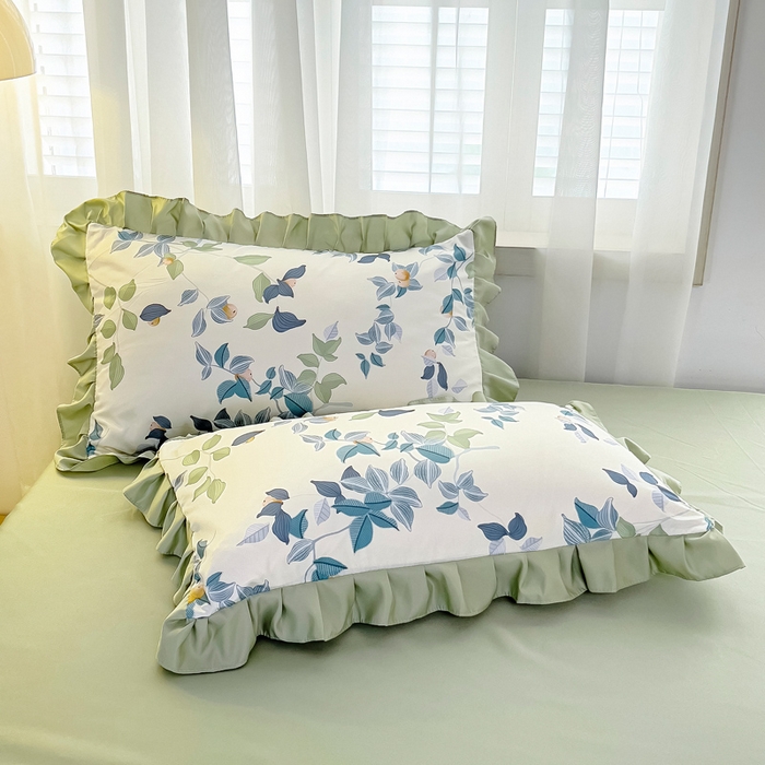 91家纺网 家纺一手货源 找家纺 找底底家纺 2025新款60S水洗天丝夏被夏凉被空调被床裙四件套 浪漫主义