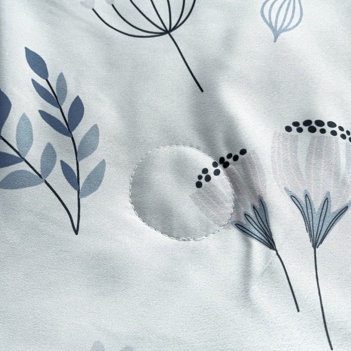 91家纺网 家纺一手货源 找家纺 找底底家纺 2025新款60S水洗天丝夏被夏凉被空调被床裙四件套 梦花田