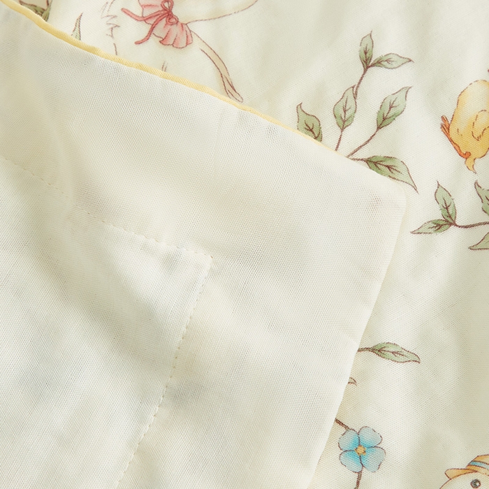 91家纺网 家纺一手货源 找家纺 嗨生活 2025年新品天竹系列A类竹纤维四层纱儿童盖毯 幼儿园夏被夏凉被空调被 郊游鸭