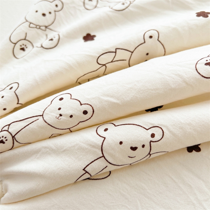 91家纺网 家纺一手货源 找家纺 美梦里 2025新款A类水洗棉棉花夏被 夏凉被空调被 小熊星愿