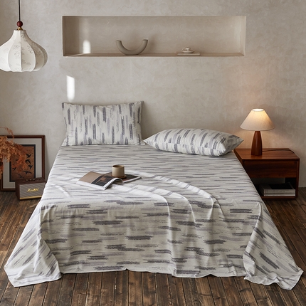 91家纺网 家纺一手货源 找家纺 （总）千朵森2025新款A类全棉老粗布床单三件套