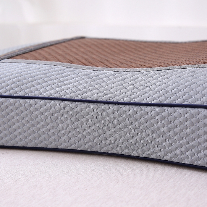 91家纺网 家纺一手货源 找家纺 纽乐家纺 2025夏季夏凉凉席枕芯冰丝冰藤护颈椎记忆棉枕头助睡眠冰藤枕头枕芯 冰丝冰藤记忆枕-棕色 35x55cm/只