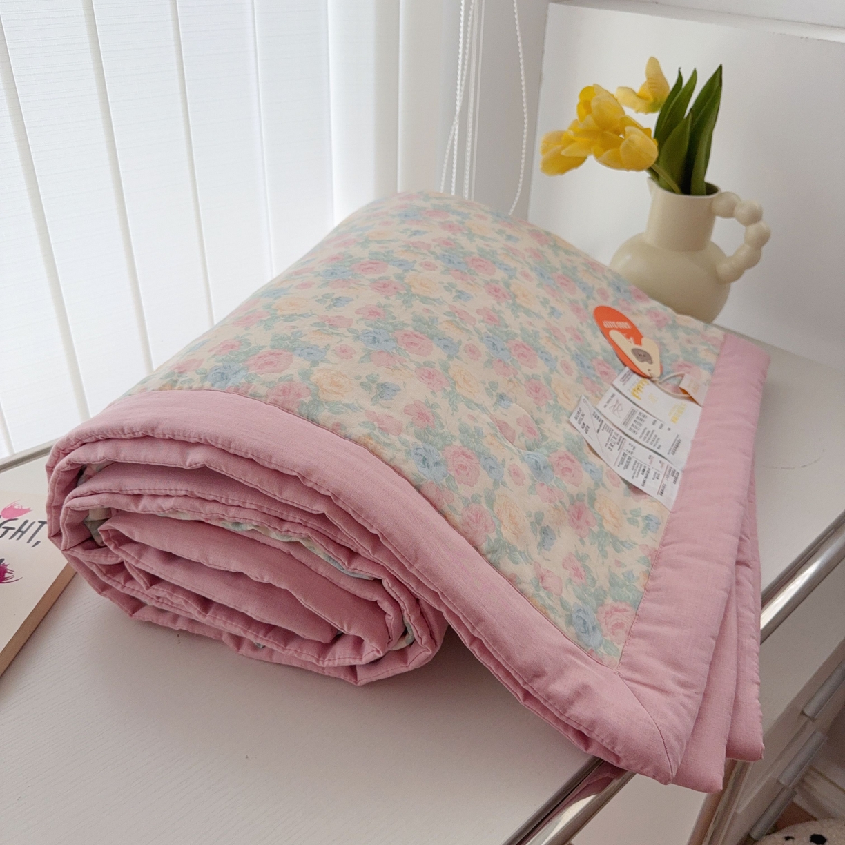 91家纺网 家纺一手货源 找家纺 于果 2025新款全棉双层纱夏被四件套 佩洛斯