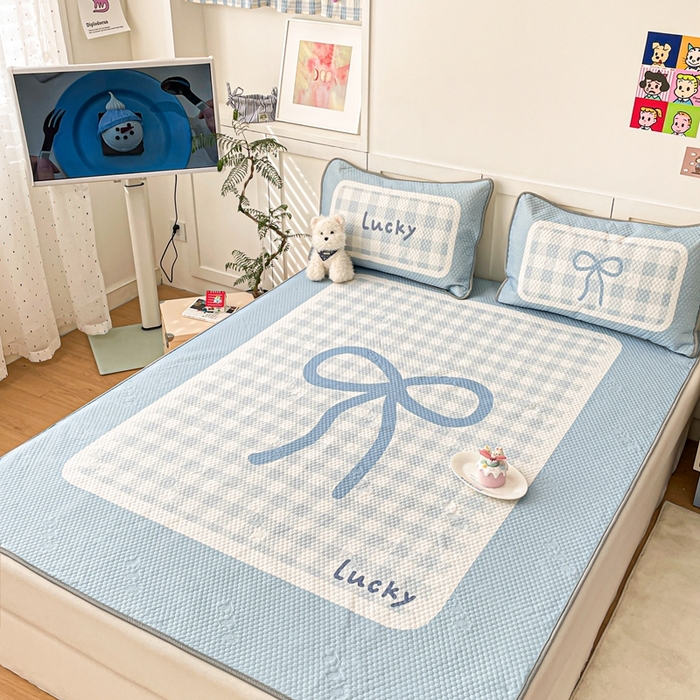 91家纺网 家纺一手货源 找家纺 川悦生活 2025新款大版冰豆豆凉豆豆凉席 达妮夏日