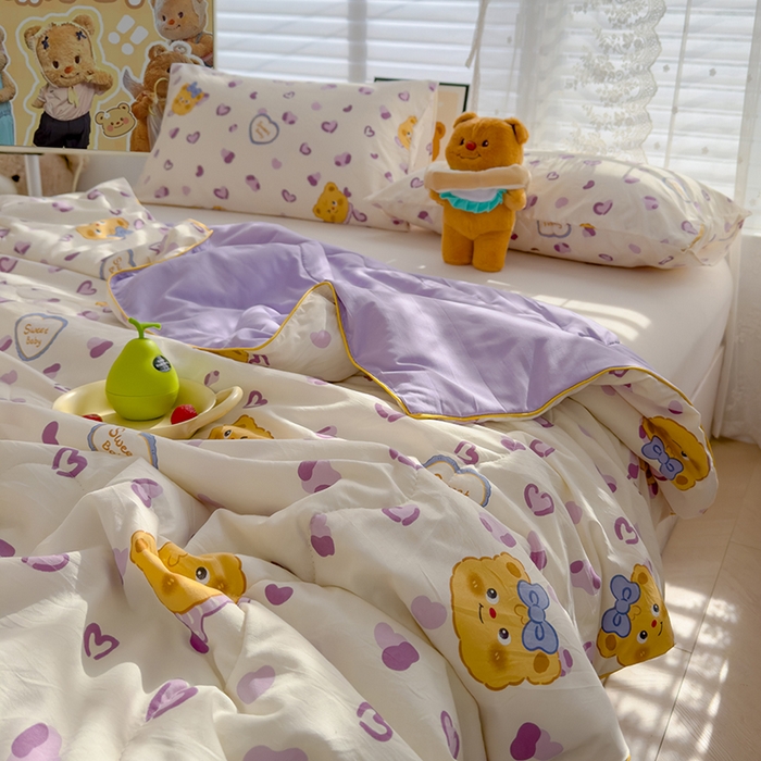 91家纺网 家纺一手货源 找家纺 （总）美派工厂店2025新款水洗邹邹纱夏被