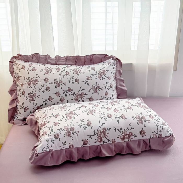 91家纺网 家纺一手货源 找家纺 找底底家纺 2025新款60S水洗天丝夏被夏凉被空调被床裙四件套 满园芬芳