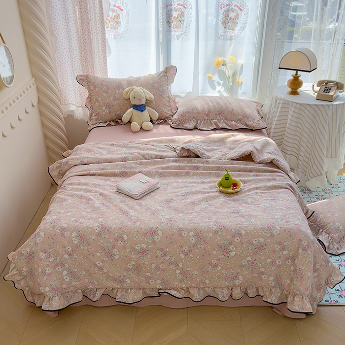 91家纺网 家纺一手货源 找家纺 （总）欧尚2025新款BYS-云感纱MEB夏被四件套系列