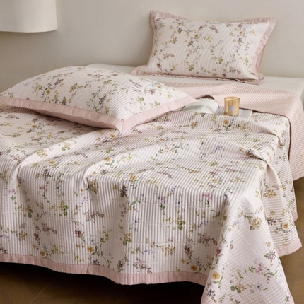 91家纺网 家纺一手货源 找家纺 （总）黛舒家居2025新款天丝水洗印花夏被床盖三件套