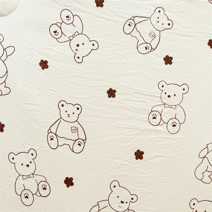 91家纺网 家纺一手货源 找家纺 美梦里 2025新款A类水洗棉棉花夏被 夏凉被空调被 小熊星愿