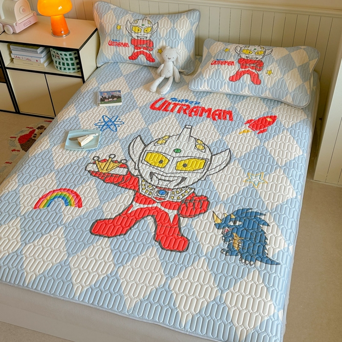 91家纺网 家纺一手货源 找家纺 （总）金爱家 2025新款奥特曼乳胶凉席席子