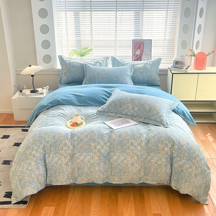 91家纺网 家纺一手货源 找家纺 威布斯 2025新款加厚纯棉全棉磨毛三件套四件套