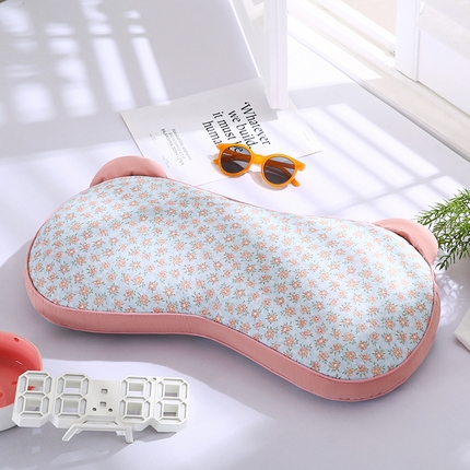 91家纺网 家纺一手货源 找家纺 （总）蔻眠 2025全棉双层纱碎花熊猫荞麦护颈枕