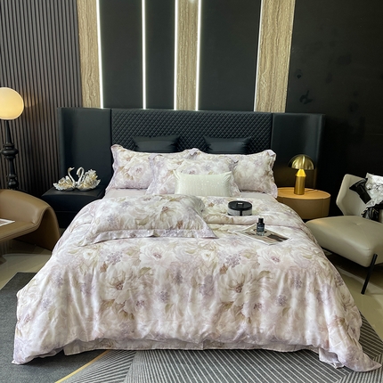 91家纺网 家纺一手货源 找家纺 （总）莱豫2025新款50支莱赛尔天丝四件套