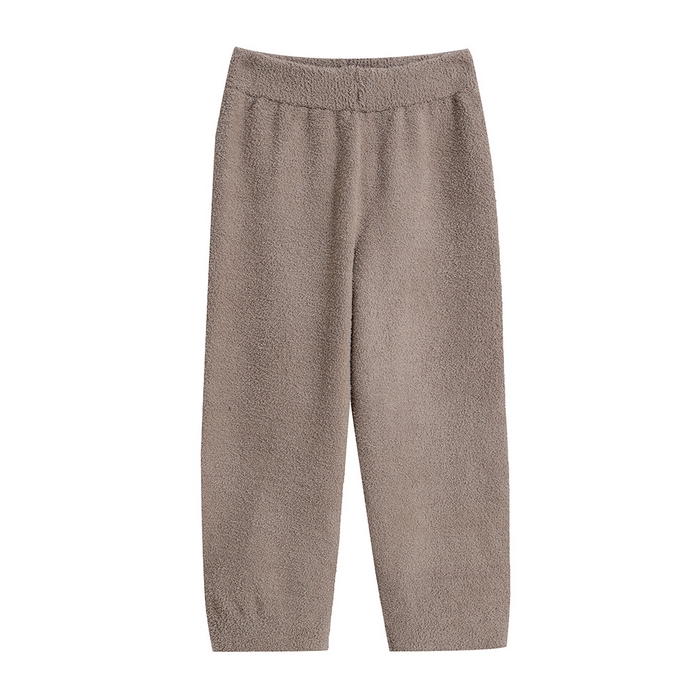 91家纺网 家纺一手货源 找家纺 （总）伊嫚家居 女款无印毛毛纱半边绒保暖家居服