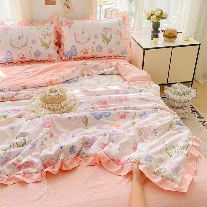 91家纺网 家纺一手货源 找家纺 （总）佳一家纺 2025新款亲肤水洗棉夏被