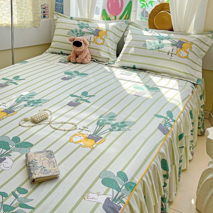 91家纺网 家纺一手货源 找家纺 艾橙 2025新款140克植物羊绒双边单床裙