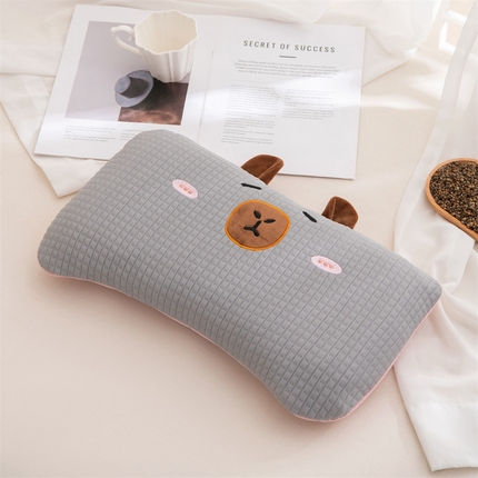 91家纺网 家纺一手货源 找家纺 （总）仁宇枕业 2025新款新品 凉豆豆荞麦枕头卡皮巴拉夏季儿童荞麦枕芯