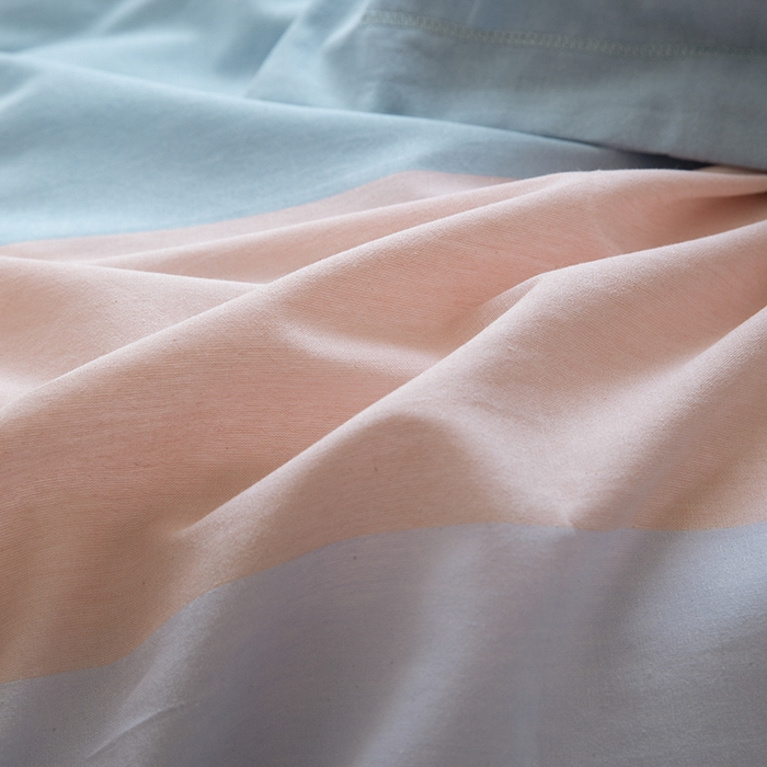 91家纺网 家纺一手货源 找家纺 木易家居 2025新款全棉色织水洗棉四件套 彩韵兰/可可生活