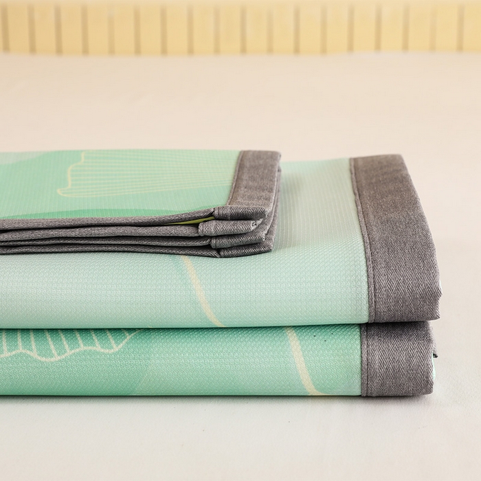 91家纺网 家纺一手货源 找家纺 518家纺 2025新款亲肤舒适A类碳光冰丝抗菌凉席【提供买家秀】席子【提供买家秀】-床笠款 银杏