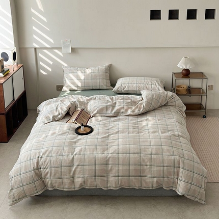 91家纺网 家纺一手货源 找家纺 （总）水洗的故事 2025新款全棉色织水洗棉四件套