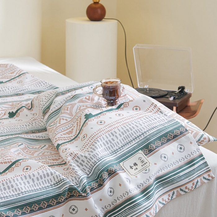 91家纺网 家纺一手货源 找家纺 慕绸家纺（原萌宝老粗布厂家） 2025直播爆款100%全棉加厚非遗老粗布 美拉德