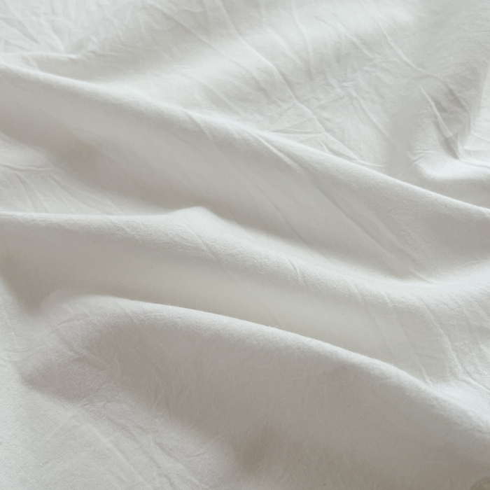 91家纺网 家纺一手货源 找家纺 2025新款水洗棉单床单 纯白