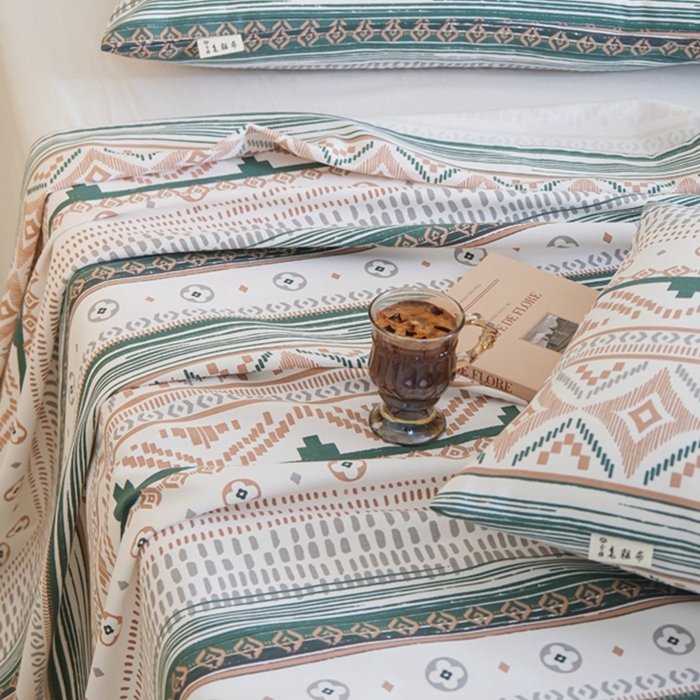 91家纺网 家纺一手货源 找家纺 慕绸家纺（原萌宝老粗布厂家） 2025直播爆款100%全棉加厚非遗老粗布 美拉德