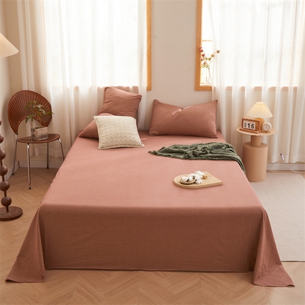 91家纺网 家纺一手货源 找家纺 （总）名优家纺 2025新款全棉色织水洗棉单品系列-单床单