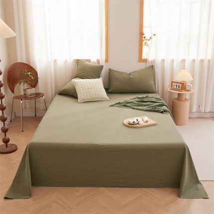 91家纺网 家纺一手货源 找家纺 （总）名优家纺 2025新款全棉色织水洗棉单品系列-单床单