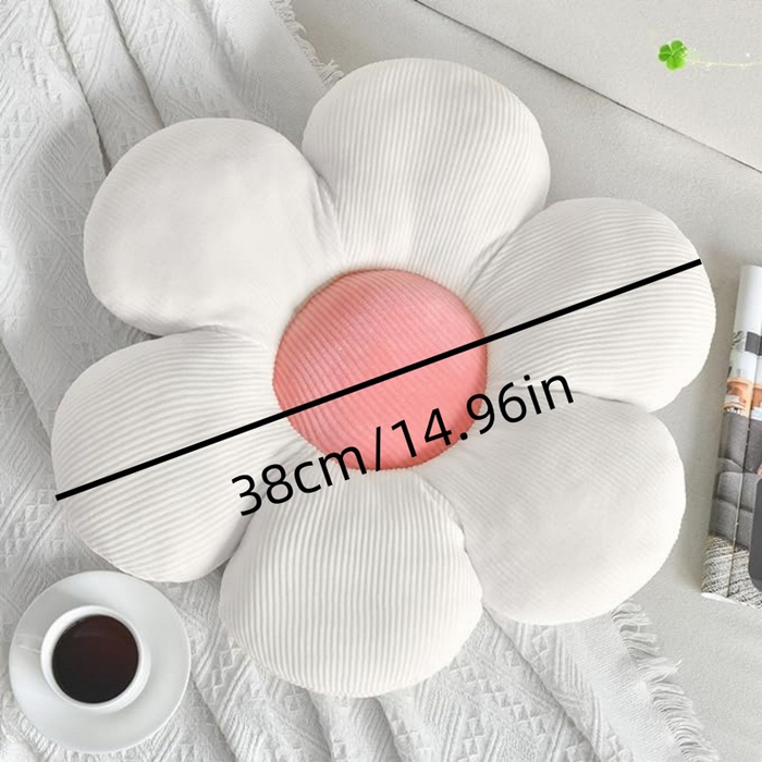 91家纺网 家纺一手货源 找家纺 （总）李帅家居 2025新款6花瓣小雏菊坐垫花瓣抱枕直播赠品礼品椅子垫