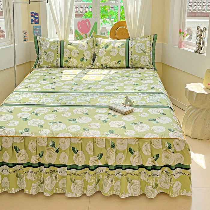 91家纺网 家纺一手货源 找家纺 艾橙 2025新款140克植物羊绒双边单床裙