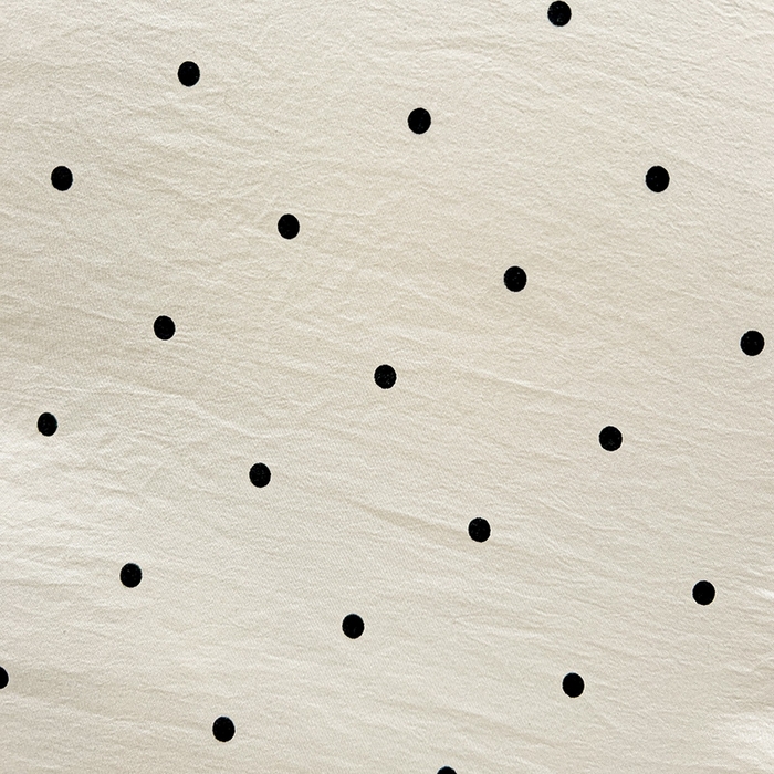 91家纺网 家纺一手货源 找家纺 艾橙 2025新款法式赫本风水洗棉印花雪纺花边单被套 点点爱