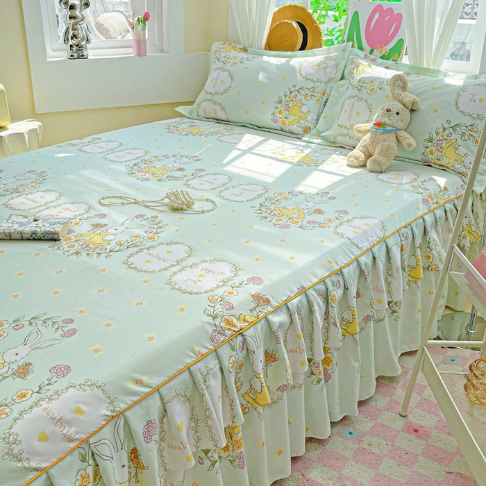 91家纺网 家纺一手货源 找家纺 艾橙 2025新款140克植物羊绒双边单床裙