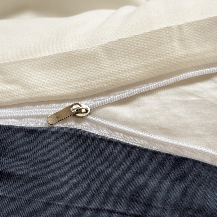 91家纺网 家纺一手货源 找家纺 可可家纺 2025新款ins风纯色磨毛简约水洗棉四件套亲肤床单被套三件套 白蓝灰