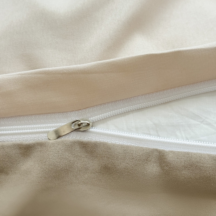 91家纺网 家纺一手货源 找家纺 可可家纺 2025新款ins风纯色磨毛简约水洗棉四件套亲肤床单被套三件套 浅玉卡其