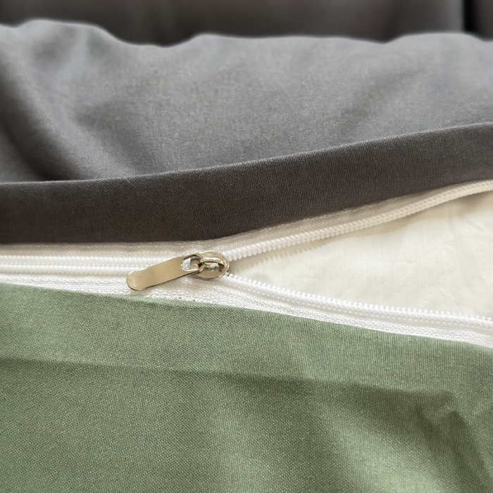 91家纺网 家纺一手货源 找家纺 可可家纺 2025新款ins风纯色磨毛简约水洗棉四件套亲肤床单被套三件套 深灰抹茶