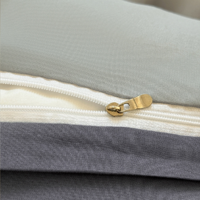 91家纺网 家纺一手货源 找家纺 可可家纺 2025新款ins风纯色磨毛简约水洗棉四件套亲肤床单被套三件套 雾霾灰