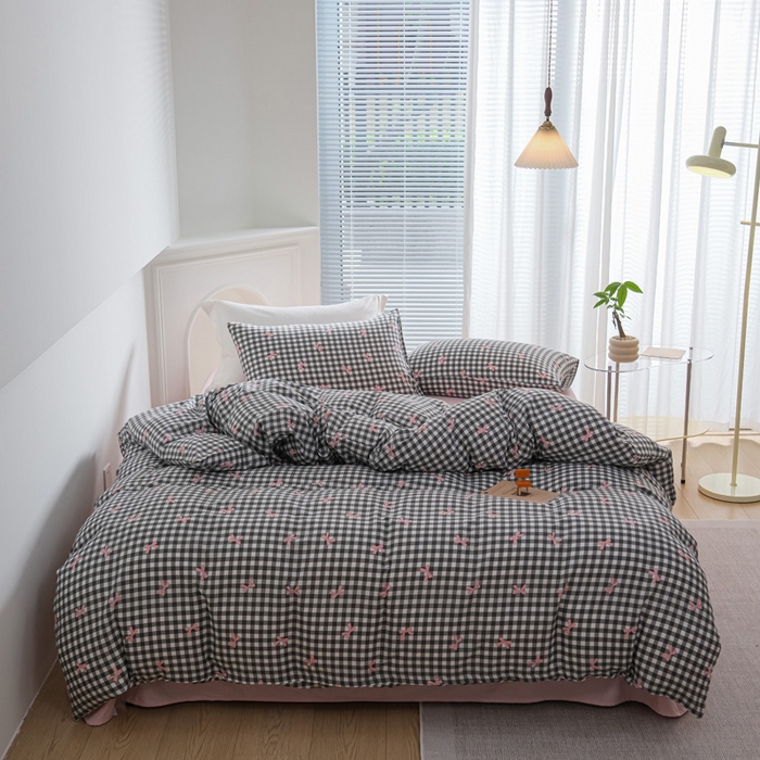 91家纺网 家纺一手货源 找家纺 （总）布可家纺 2025新款水洗棉印花四件套系列