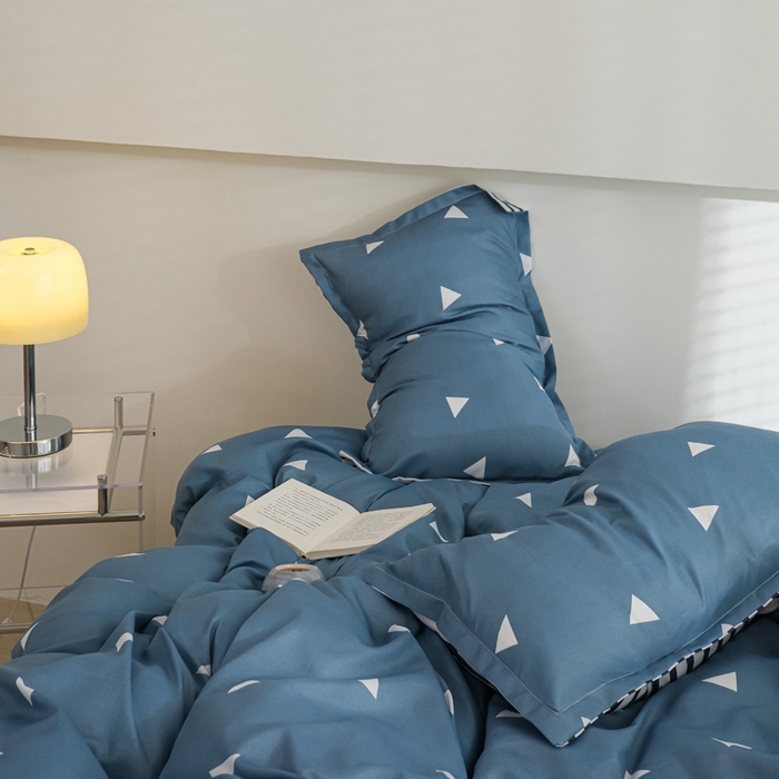 91家纺网 家纺一手货源 找家纺 布可家纺 2025新款水洗棉印花四件套系列 简致生活