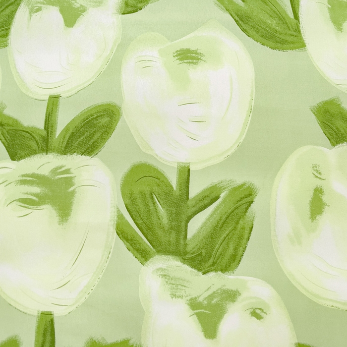 91家纺网 家纺一手货源 找家纺 布可家纺 2025新款水洗棉印花四件套系列 梨花绿