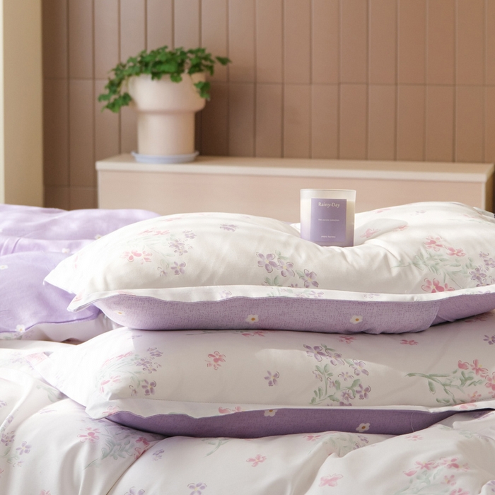 91家纺网 家纺一手货源 找家纺 布可家纺 2025新款水洗棉印花四件套系列 恋爱花束