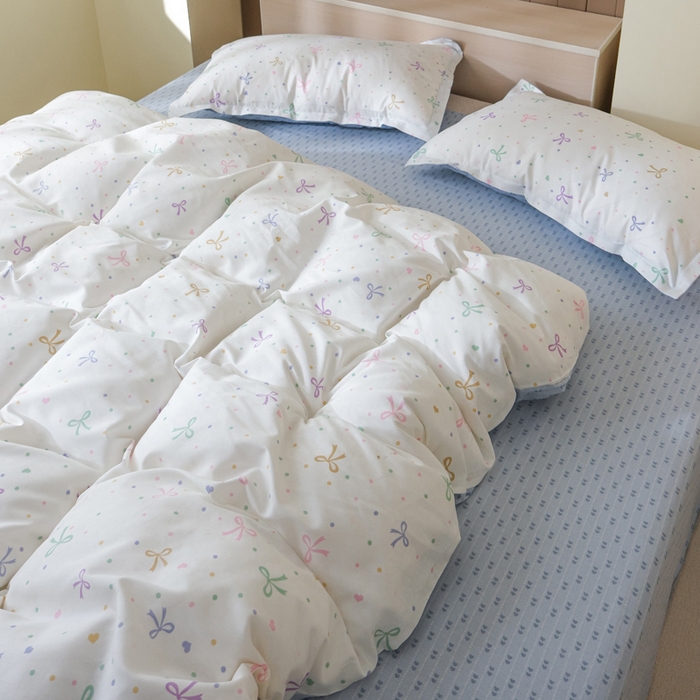 91家纺网 家纺一手货源 找家纺 布可家纺 2025新款水洗棉印花四件套系列 七彩蝴蝶