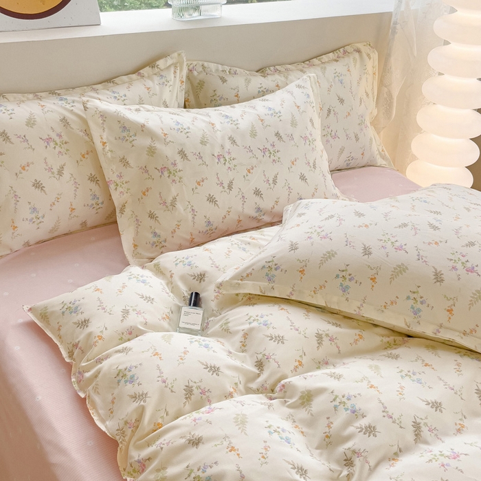 91家纺网 家纺一手货源 找家纺 布可家纺 2025新款水洗棉印花四件套系列 生机