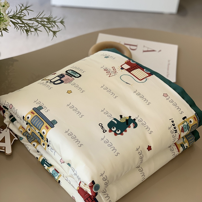 91家纺网 家纺一手货源 找家纺 汇庭 2025新款长绒棉夏被系列 汽车总动员