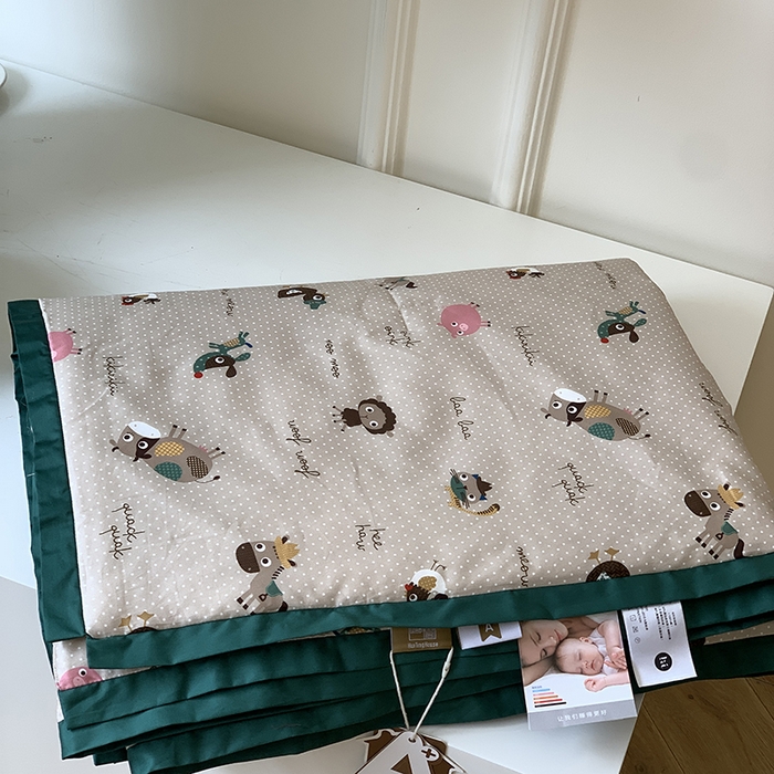 91家纺网 家纺一手货源 找家纺 汇庭 2025新款长绒棉夏被系列 波点农场